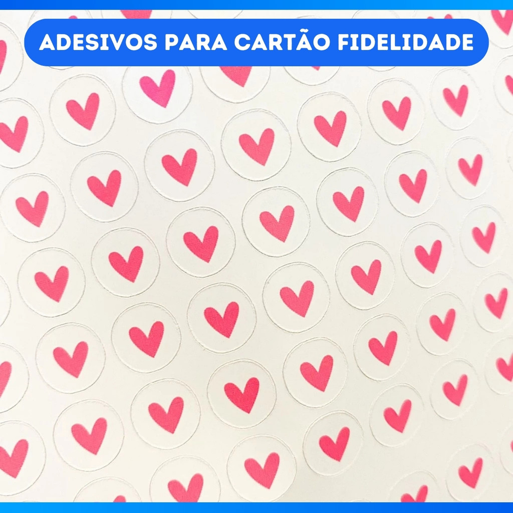 300 Adesivos Para Cartão Fidelidade - OFERTA