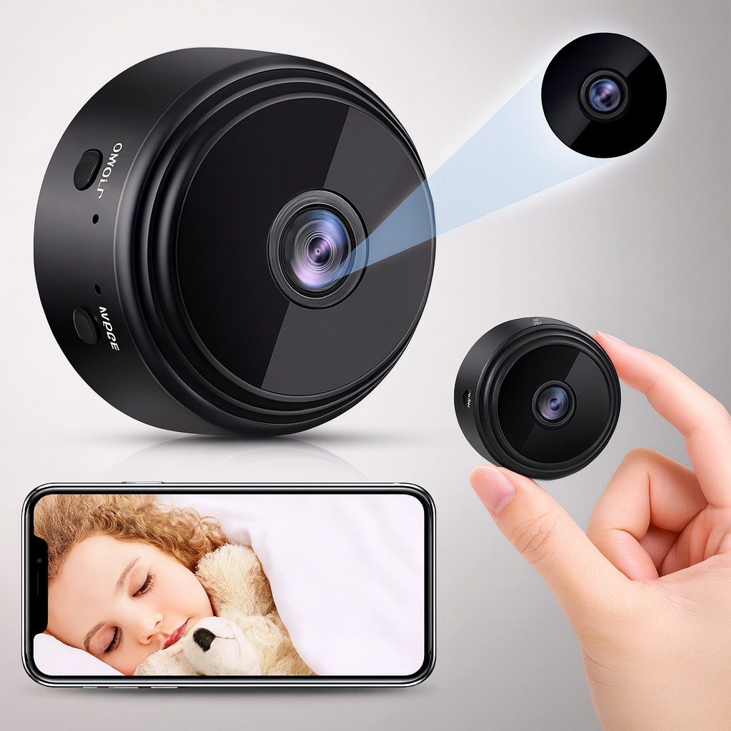 Mini Câmera A9 HD Wi-Fi Sem Fio Definição Visão Noturna Segurança Espiã Monitoramento Celular Casa