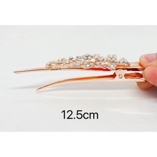 Bico de Pato GRANDE LUXO Rose Com Detalhes de Strass FESTA em Oferta na Shopee