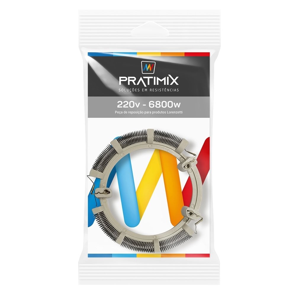 Resistência Chuveiro Pratimix Bella 4T/Ultra 220X6800W