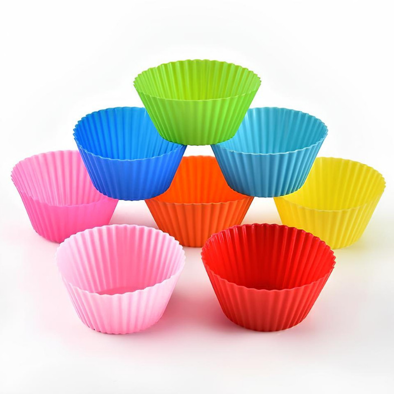 24 Forminhas/Forma Assadeira para Cupcake Mini Muffin Bolinho silicone — imagem 2 de 2