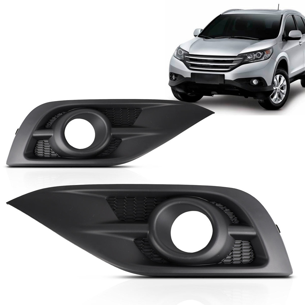 Grade Moldura Milha Crv 2012 2013 2014 Com Furo