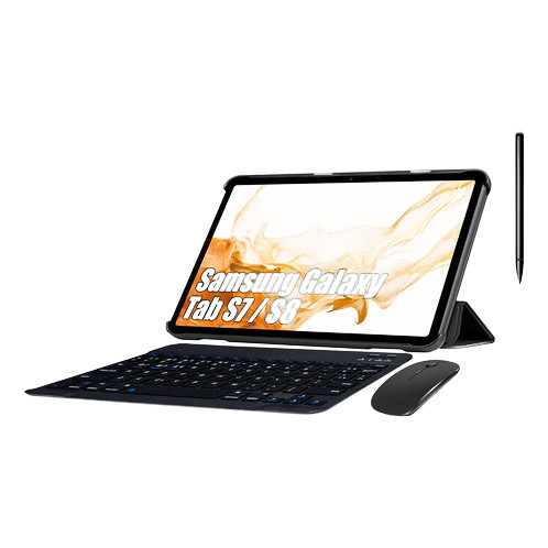 Capa + Teclado Abnt2 Mouse Para Galaxy Tab A9 8.7  X115 X110