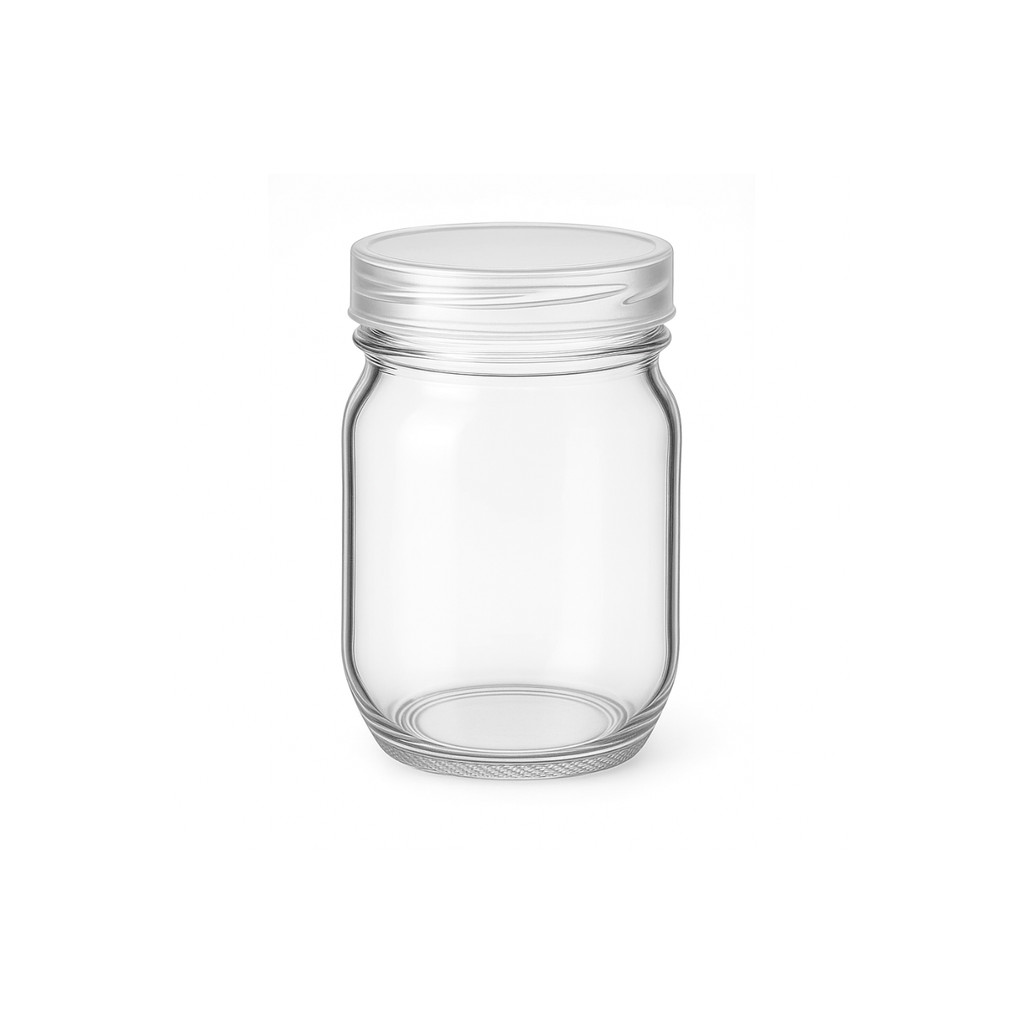 30 Potes De Vidro Geleia 200ml Tampa Plástica P/ Leite Materno/Condimentos