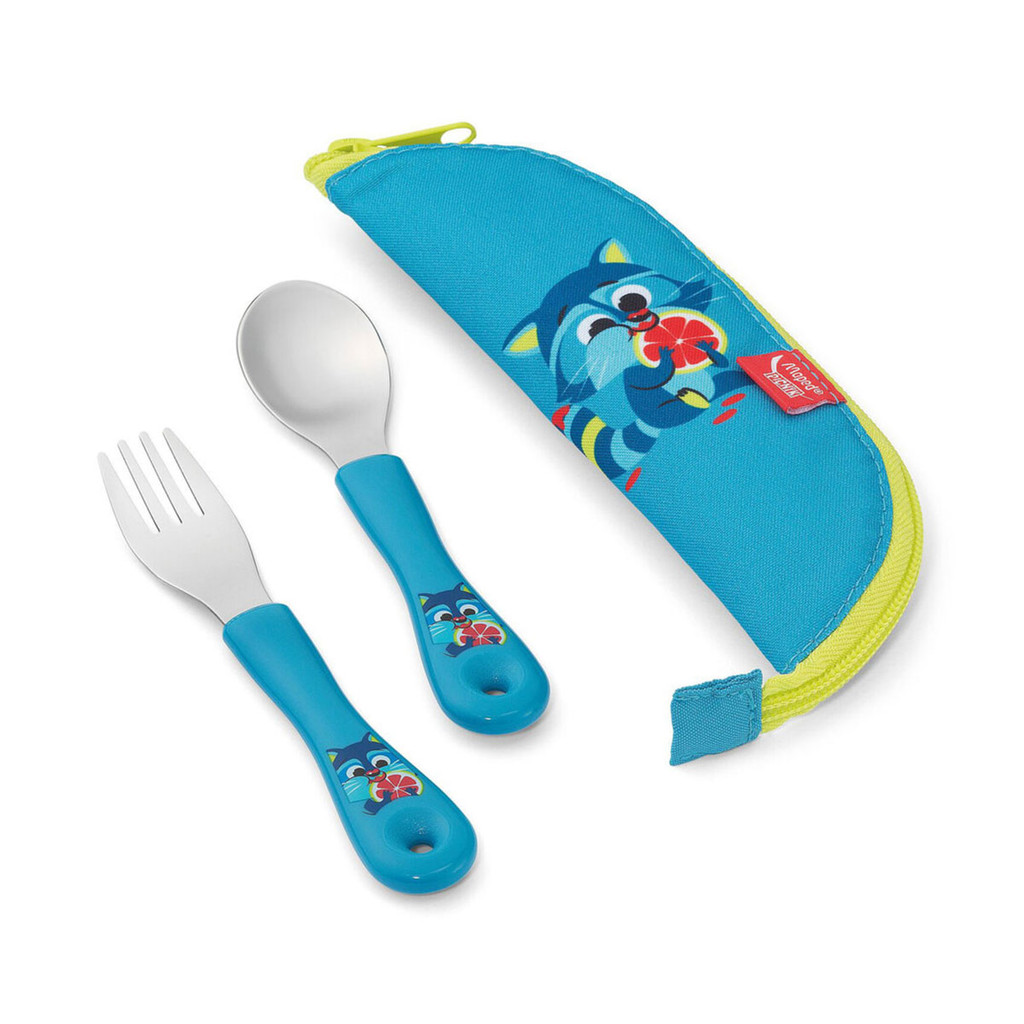 Kit talheres com 2 peças Picnik Concept Miniz Azul 875001 Maped