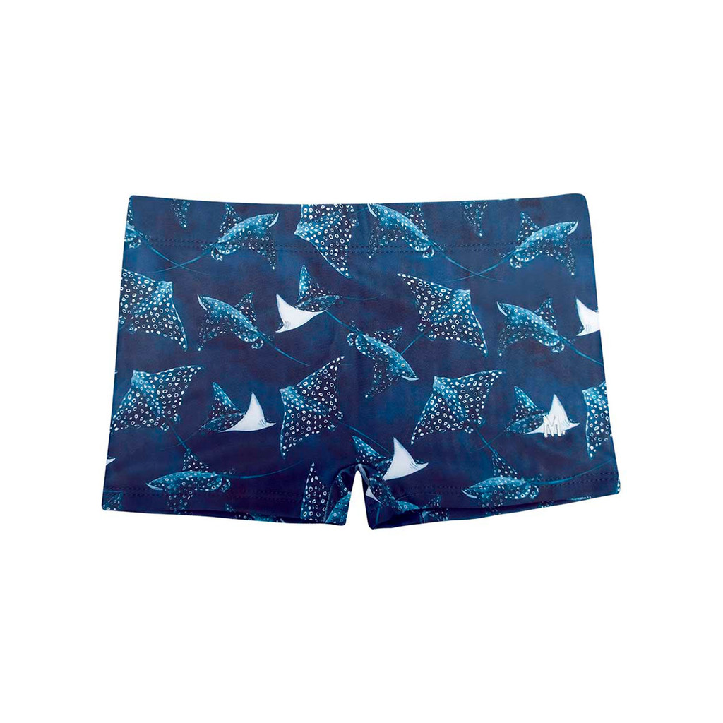 Sunga Boxer Infantil Mash Estampada Coordenada Oceano Original