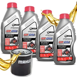 Troca de Óleo Nc 750x / Nc 700x Gt Oil 10w30 4 Litros + Filtro