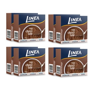 Kit 8 Pudins em Pó Linea Sabor Chocolate de 30g em Oferta na Shopee