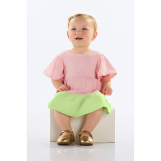 Vestido em Cotton para Bebê Menina Quimby em Oferta na Shopee
