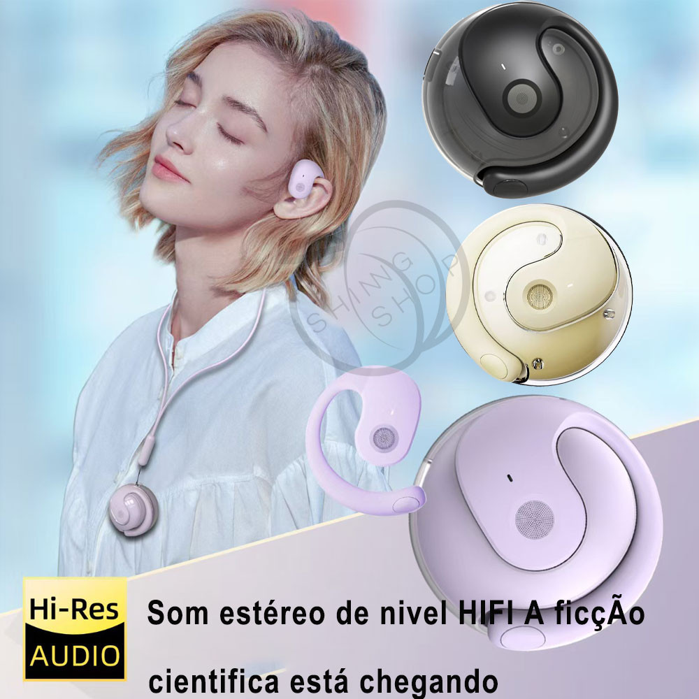 Fone de ouvido Sem fio Bluetooth Ergonômico Tws Esportivo Orelha Pendurada Anti-queda fone sem fio bluetooth