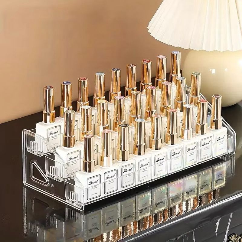 Organizador de Maquiagem - Porta Paleta, Blush, Sombra Acrilico 3 Camada - Organizador Multiuso