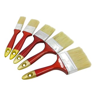 Kit 5 Pincéis Trincha Para Construção Multiuso Pintura Tamanhos Variados Resistente em Oferta na Shopee