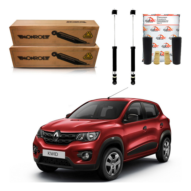 Kit Amortecedor Traseiro Monroe Renault Kwid 1.0 2017 A 2021 em Oferta na Shopee