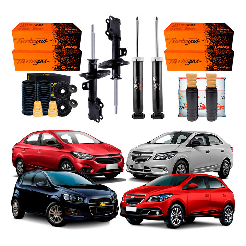 Amortecedor Dianteiro Traseiro Prisma 1.0 2013 A 2016 em Oferta na Shopee