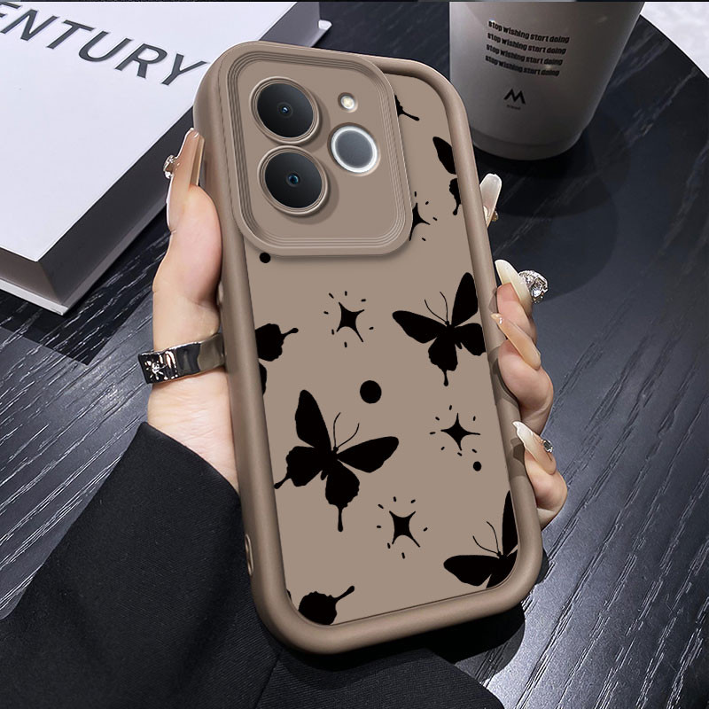Capa Para Realme Note 70 70T Moda Simples Borboleta Caso De Telefone Note70 Note70T Silicone Macio Proteger À Prova De C em Oferta na Shopee
