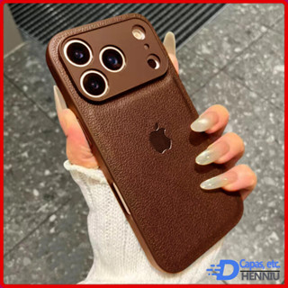 Capa De Textura De Couro Para iPhone Air 17 16 15 14 13 12 11 Pro Max Simples Original Silicone Macio À Prova De Choque em Oferta na Shopee