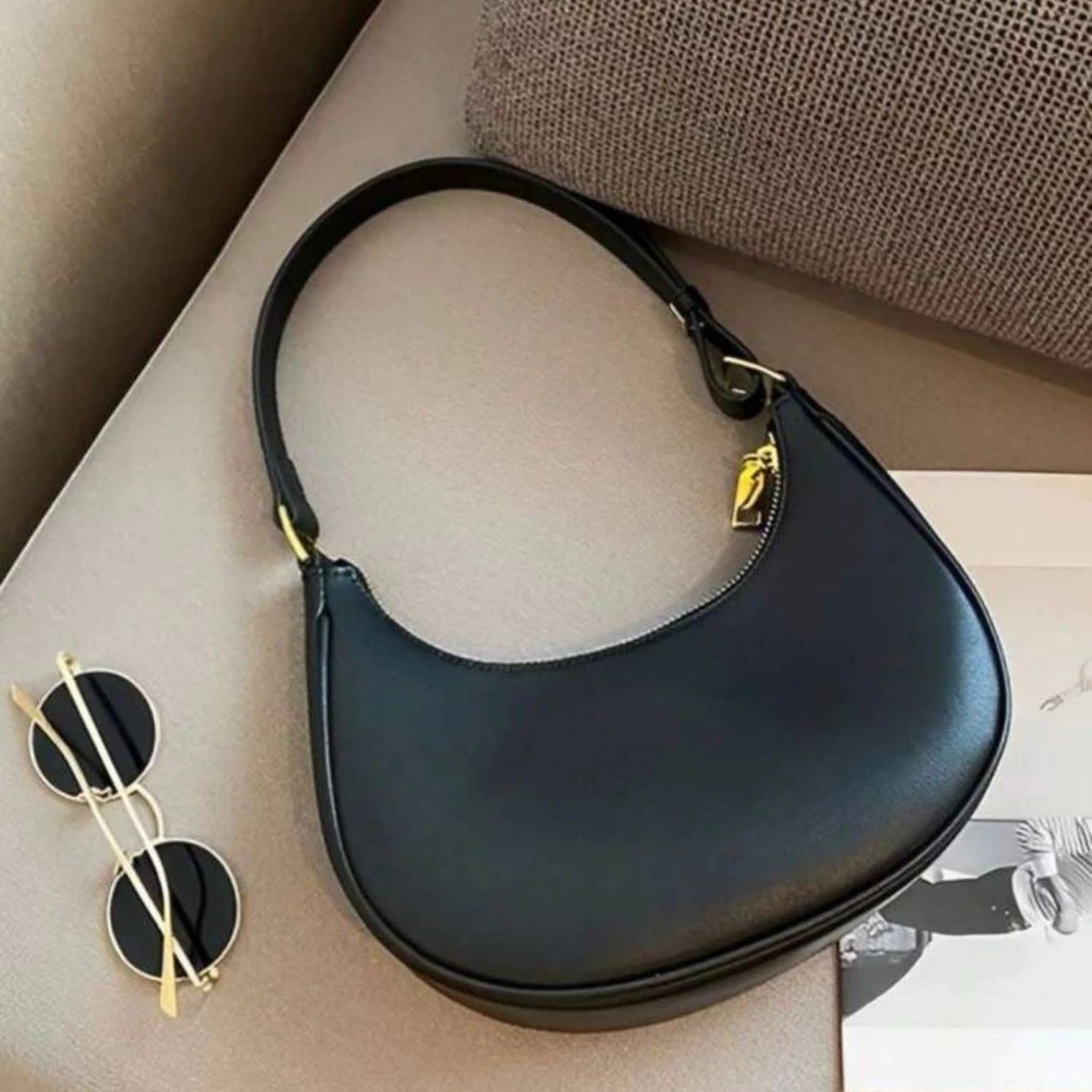 BOLSA FEMININA DE OMBRO ALÇA MEIA LUA em Oferta na Shopee