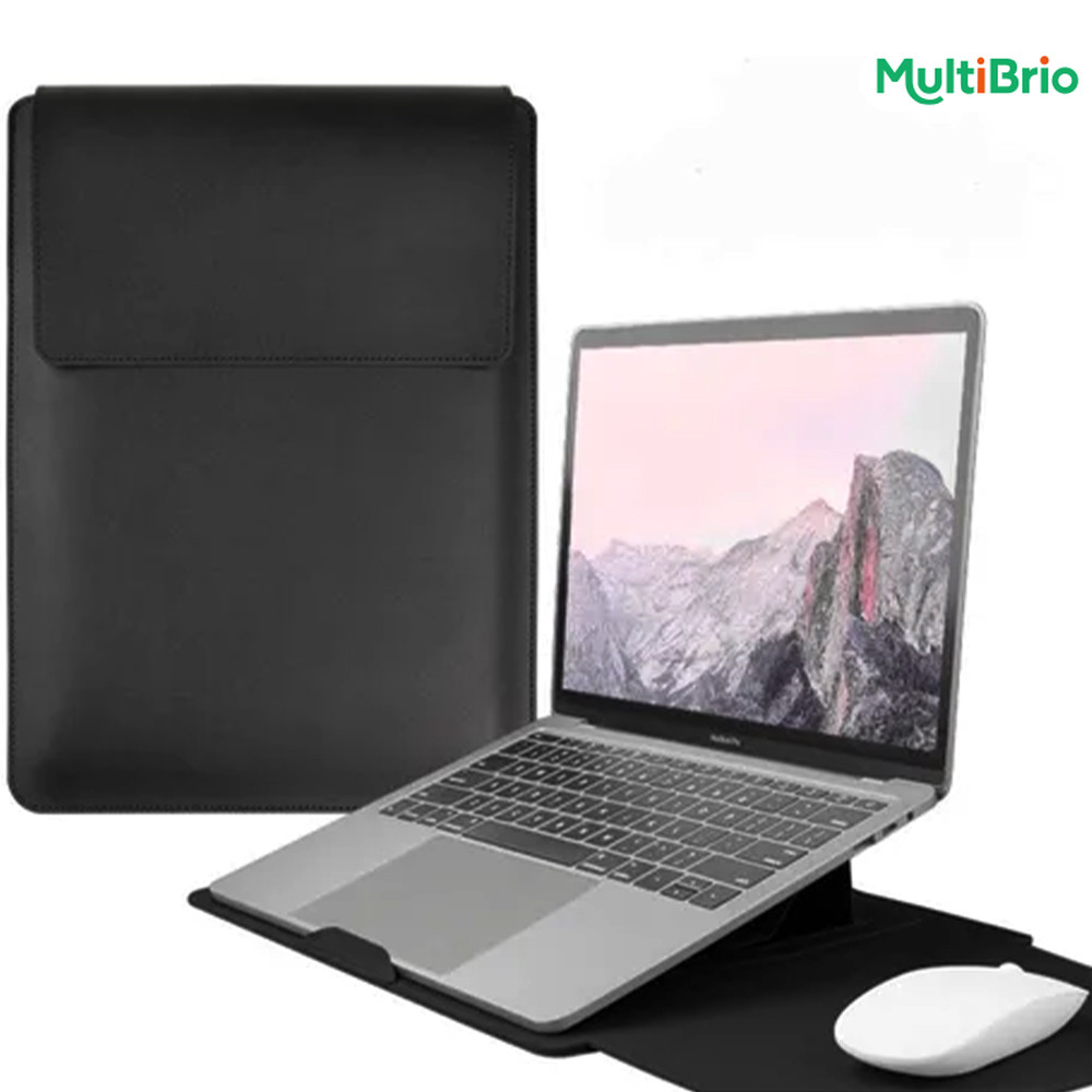 Capa Interna Macia de Couro PU para Macbook, Compatível com 13,3, 15 e 16,2 Polegadas