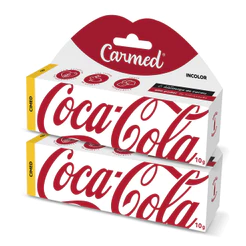 Kit 2 Und Hidratante Labial Carmed Coca-Cola Incolor 10g