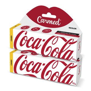 Kit 2 Und Hidratante Labial Carmed Coca-Cola Incolor 10g em Oferta na Shopee