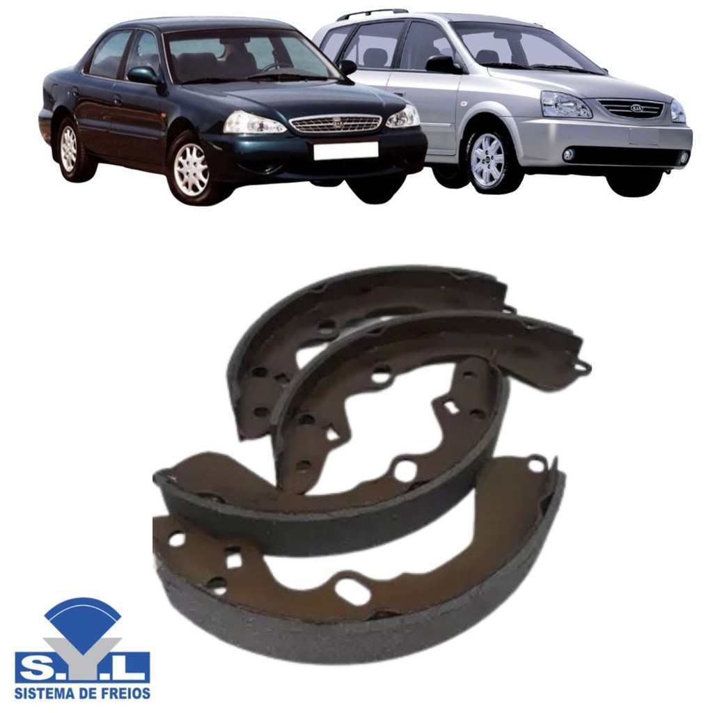 Sapata De Freio Traseira Carens 2000 A 2002 / Clarus 1996 A 2000 / 626 1994 A 1997 - 204604