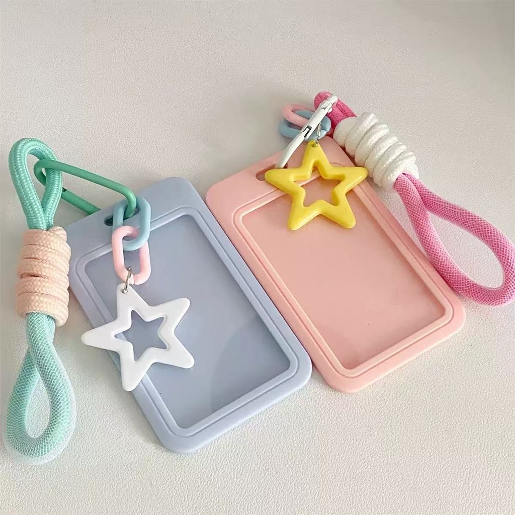Porta-Cartões Fotográficos Fofos Kpop Photocard Titular Capa Para Cartão Estrela , Imagem Protetor Chaveiro Transparente
