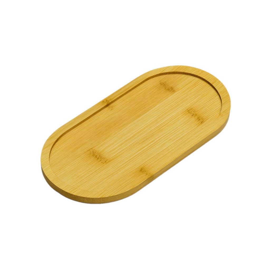 Bandeja Bambu 19,5x11x0,8cm Para Servir, Organizar e Decorar Ambientes
