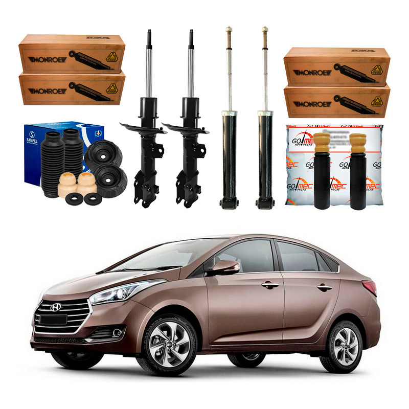 Kit Amortecedor Dianteiro Traseiro Hb20s 1.0 1.6 2016 A 2019 em Oferta na Shopee