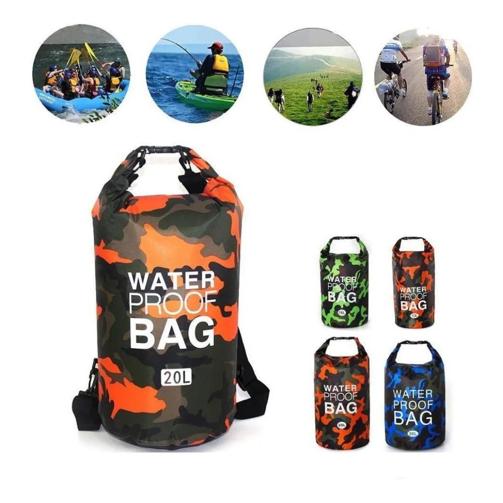 Bolsa Impermeável Saco Estanque 20 Litros Camping Bag