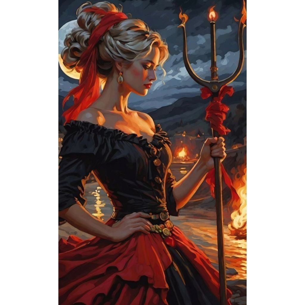 QUADRO DECORATIVO PLACA MDF- POMBAGIRA SETE SAIAS Pomba gira,pombogira, Entidade Umbanda e Candomblé Pomba gira,pombogir