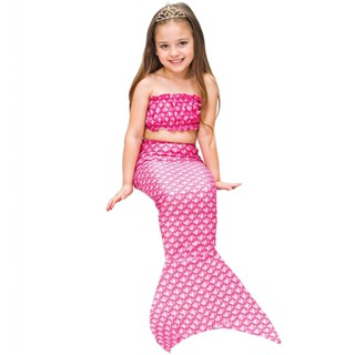 Fantasia de Sereia Infantil Rosa de Carnaval Com Cauda e Top em Oferta na Shopee