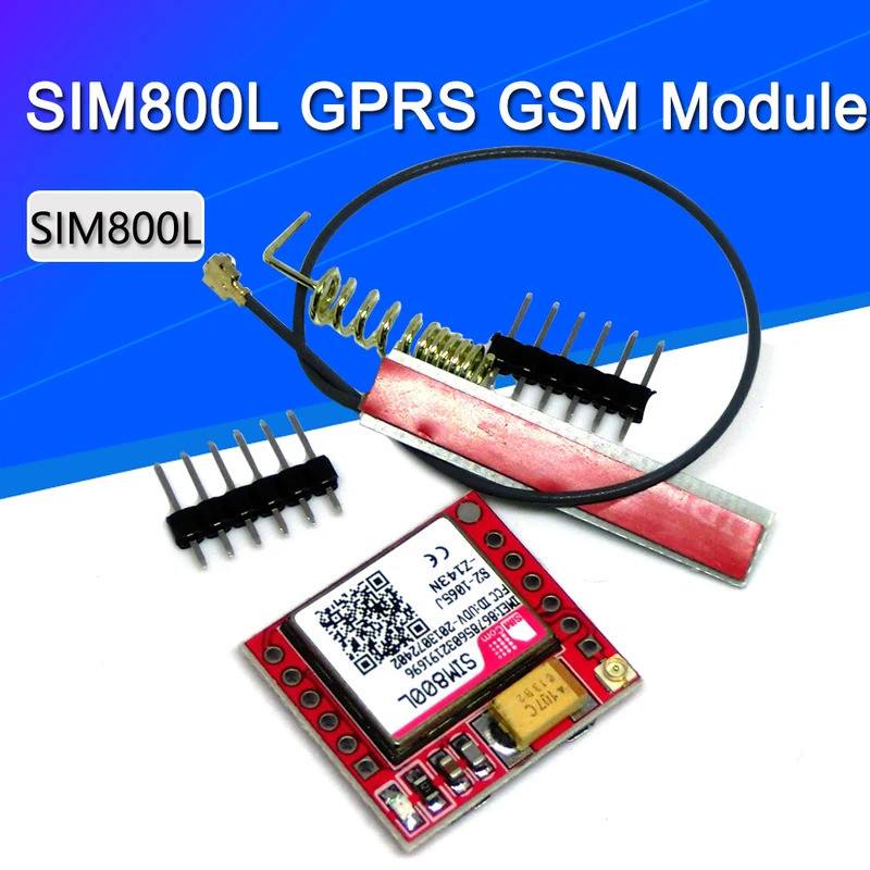 SIM800L GPRS GSM Módulo Núcleo Quad-band TTL Porta Serial Interface IPX Antena PCB Cartão Micro SIM Para Arduino Telefon