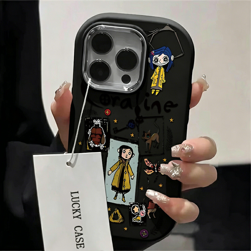 Capa para Samsung A04 A05 A12 A14 A15 A17 A32 A35 A52 A72 Padrão Coraline Silicone Anti-impact Frete Grátis,Envio 24h