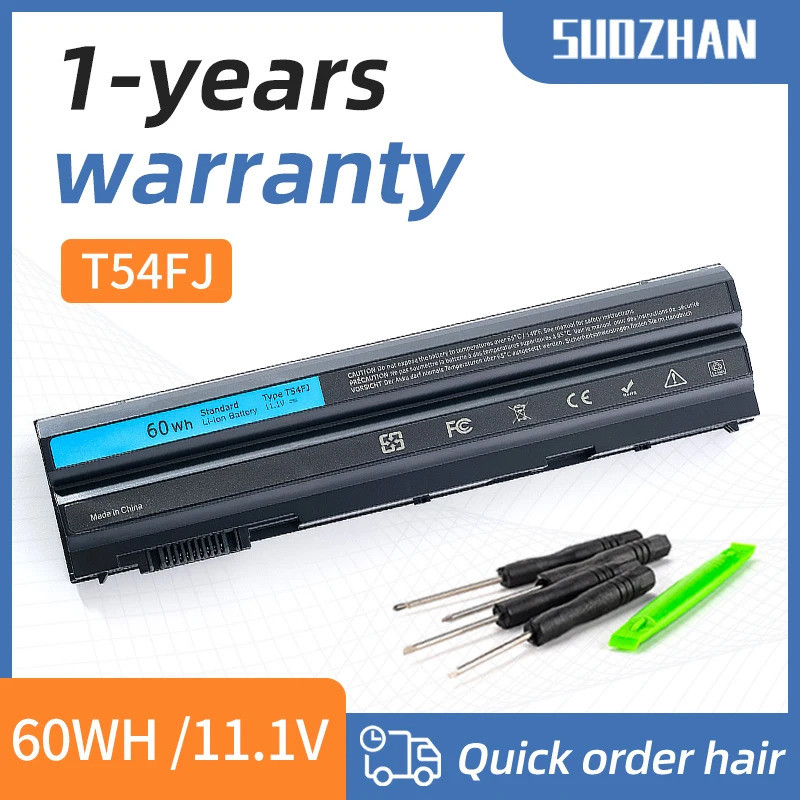 SUOZHAN 60WH T54FJ M5Y0X 8858X E6420 E5420 Bateria Para Laptop Dell Latitude E5530 E6520 E6530 Inspiron 4420 5425 7520 M