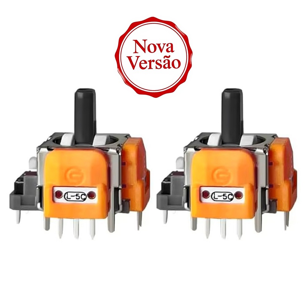 2 Analógico Hall Effect PS5 Magnético Anti Drift 3D Reparo DualSense Módulo Controle Sem Drift