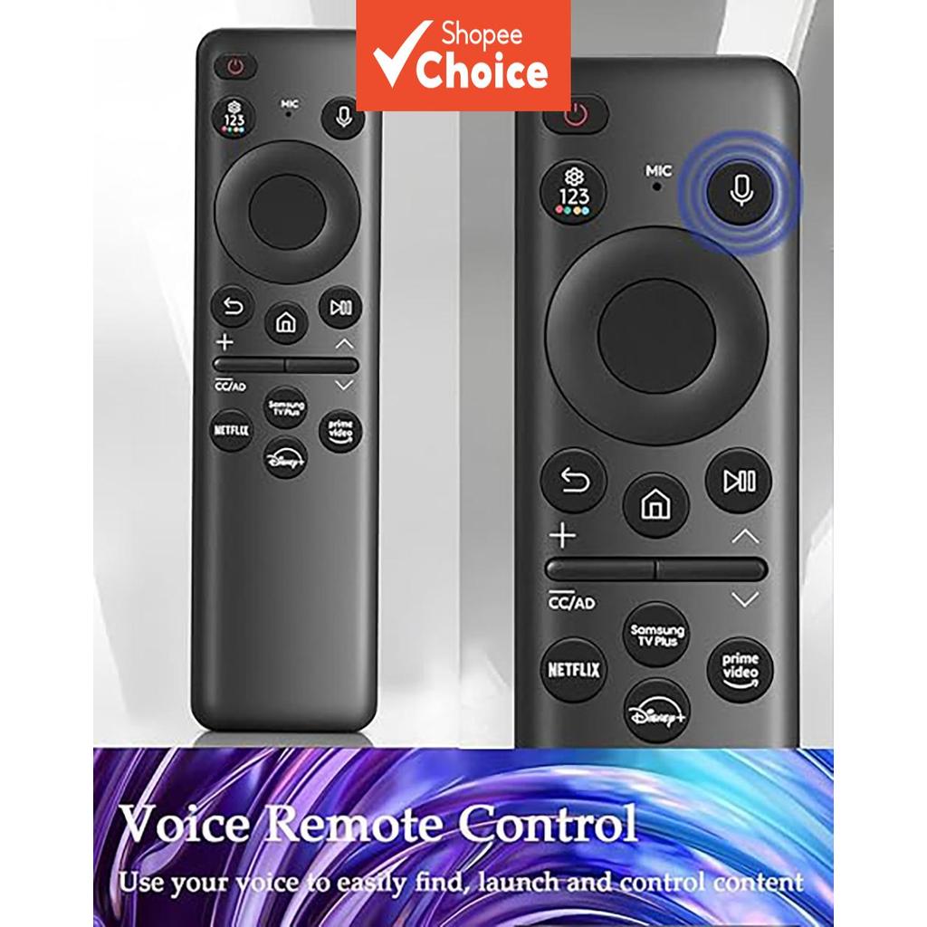 Controle Remoto Fácil de Usar para Samsung Solar Voice compatível com TVs 8K e 4