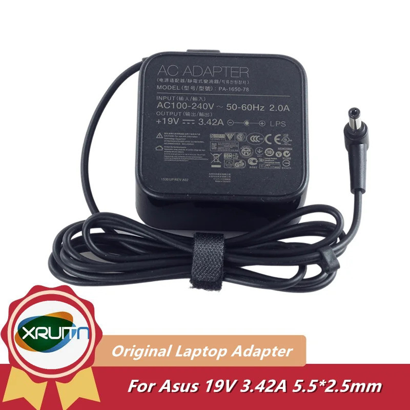 Carregador Adaptador AC Original Para Laptop , 65W , 19V , 3.42A , 5.5mm * 2.5mm , Asus V550 , V551 , A455L , A450 , A45