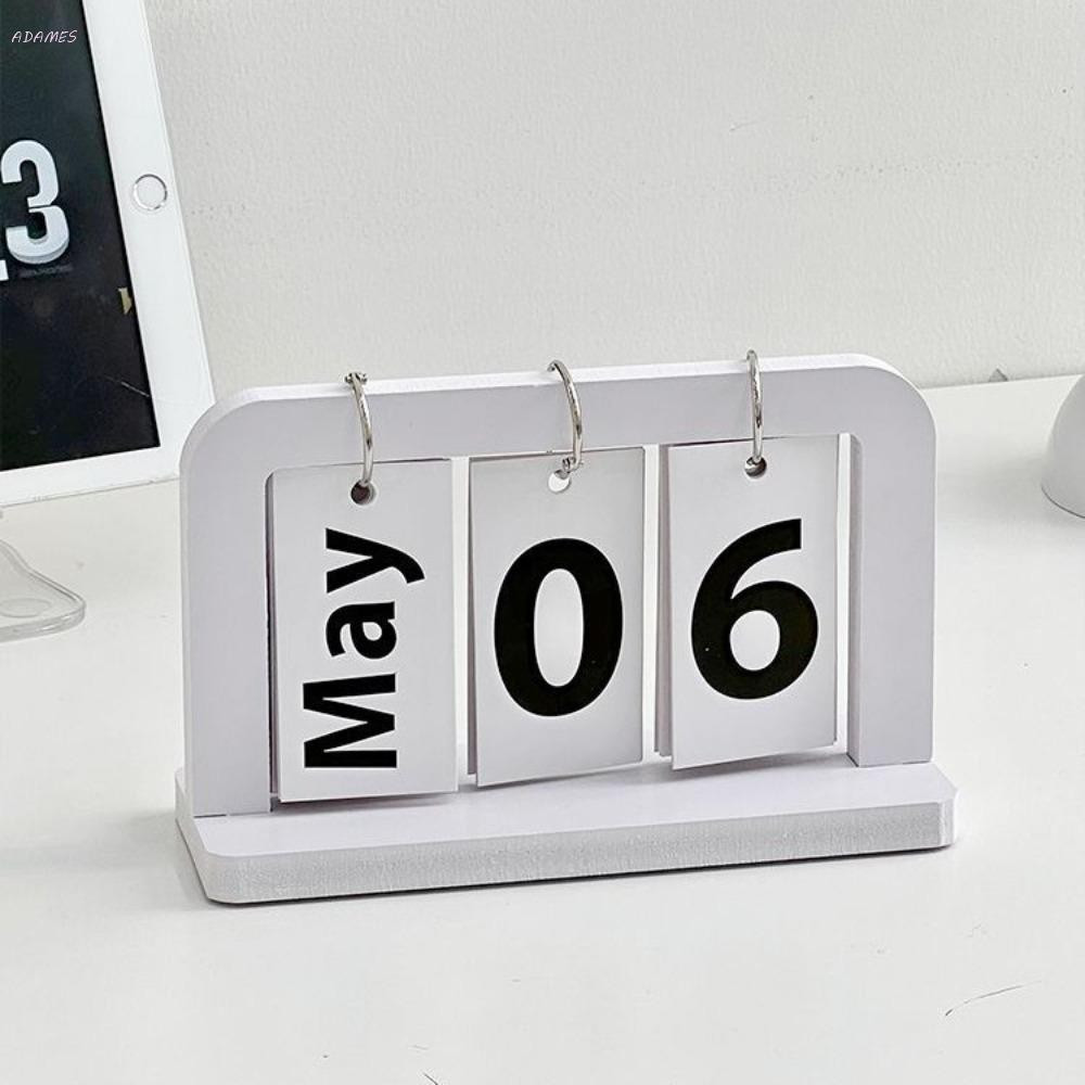 Calendário ADAMES , Perpétuo De Estilo Nórdico Sólido , Planejador Diário Criativo Durável Para Casa