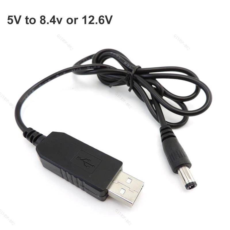 5V usb Macho Para DC 8.4V 12.6v Step UP Módulo power boost Linha Conversor Adaptador Conector Carregador Cabo 5.5X2.1mm