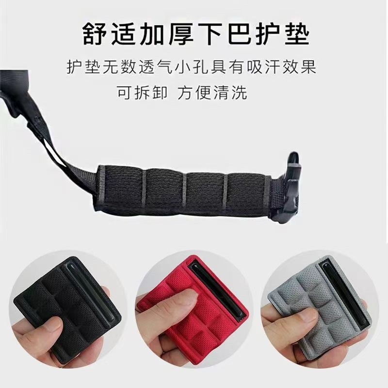 Capacete queixo almofada Mountain Bike bicicleta adulto fivela suporte protetor forro Velcro auto-adesivo esponja almofa