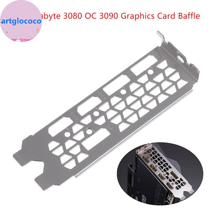 Artglococo 1 Peça IO I/O Escudo BaPlate Defletor Para Gigabyte 3080 OC 3090 Placa De Inchaço Gráfica Moldura BR