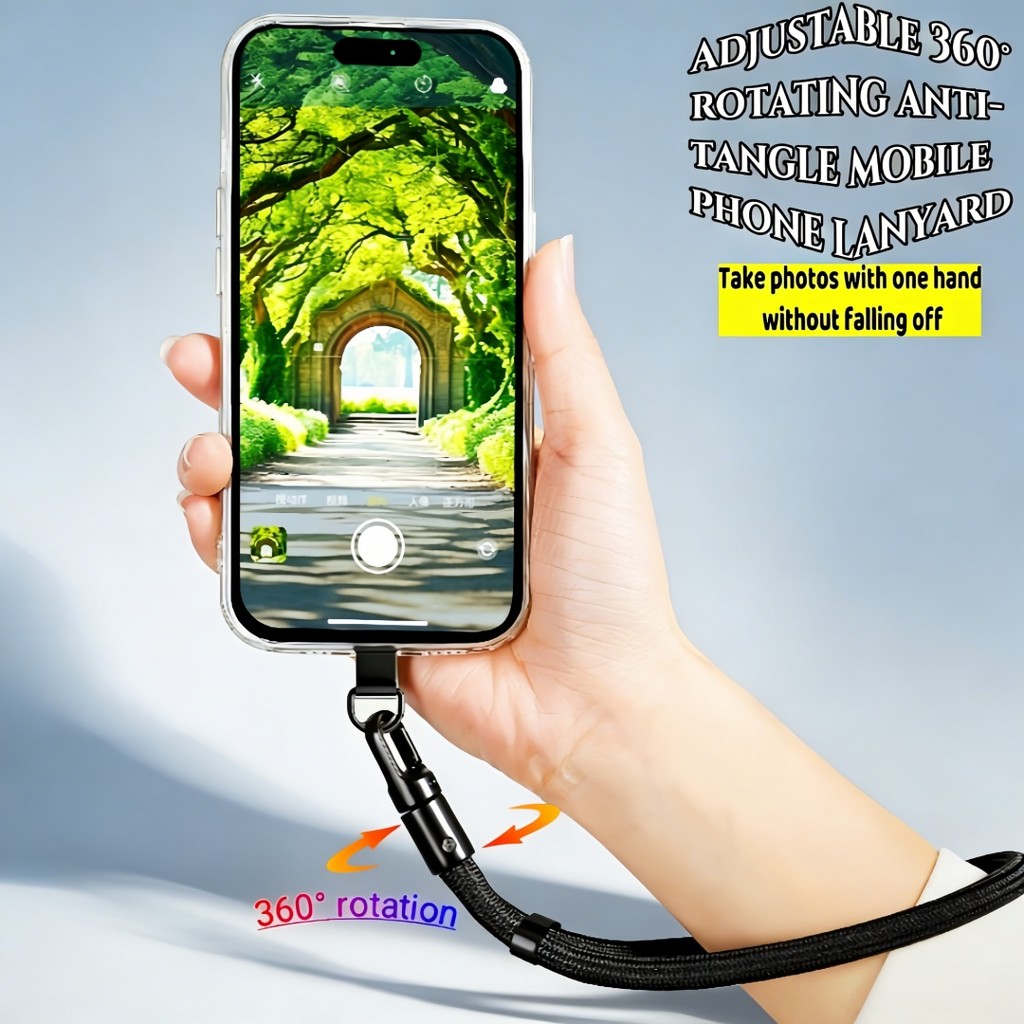 Alça de mão para capinha de celular, anti-queda e ajustável