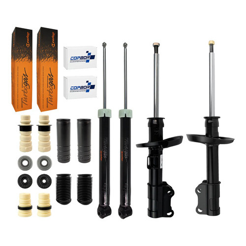 Kit Com 04 Amortecedor E Batente Onix Prisma Joy 2013 A 2019