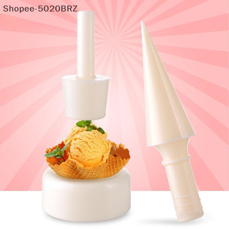 [THEBR] Molde De Cone De Sorvete DIY Sorveteira Ferramenta Para Fazer Fabricante Crocante Em Forma [BR]