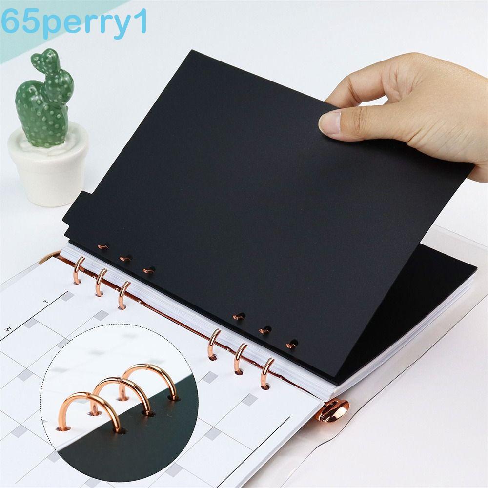 PERRY1 Divisor De Índice De Papel Interno Material Escolar Acessórios Para Notebook Preto Separador Fichário