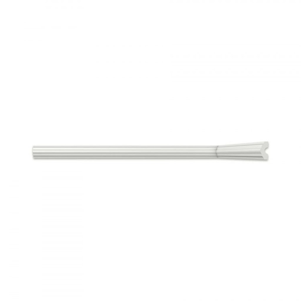 Kit 90m Linear Rodameio I40 Perfil de Poliestireno Branco 90