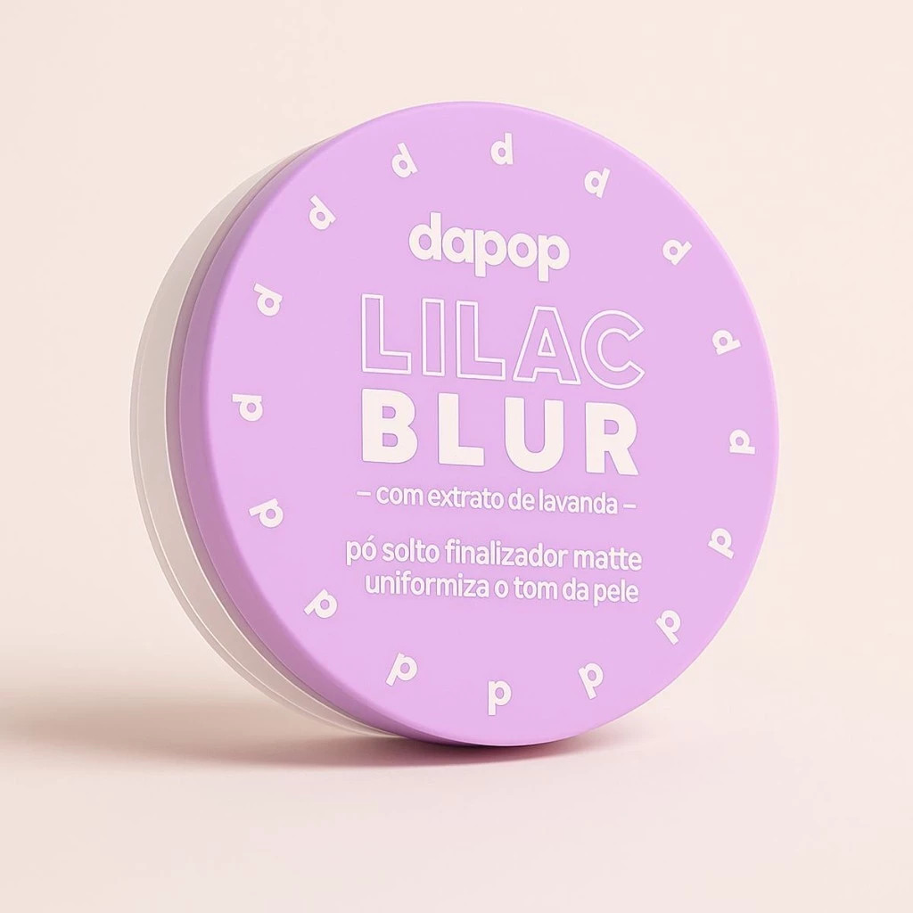 Pó Lilac Blur Dapop – Pó Solto com Efeito Blur, Controle de Oleosidade e Alta Fixação--pronta entrega