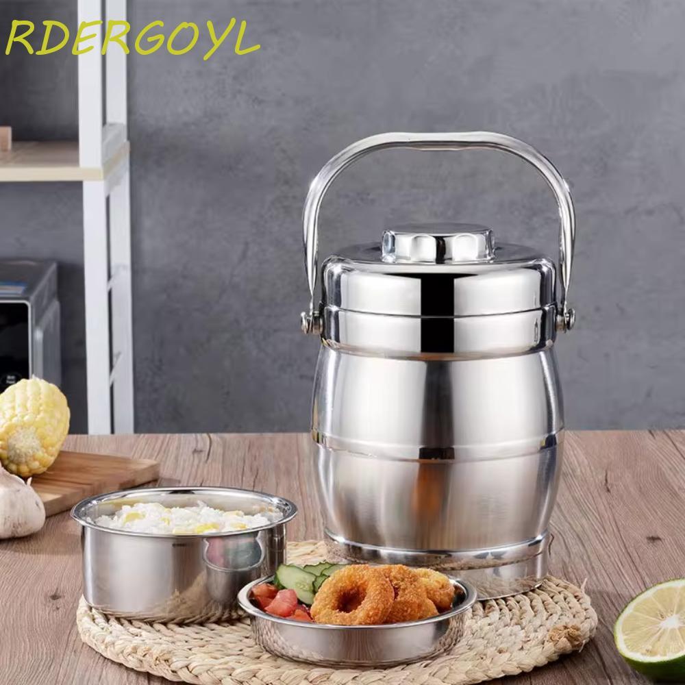 Frasco Térmico Para Alimentos RDERGOYL , Lancheira Térmica Com Alça Dobrável De Grande Capacidade , Pote Isolado À Prova