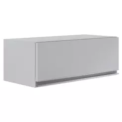 Armário de Cozinha Aéreo Geladeira 70cm Texas Cinza Claro - Lumil