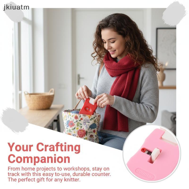 [jkiuatm] Kit De Agulha De Tricô DIY Com Ferramenta De Contador De Linha Funcional , Perfeito Para Tecelagem E Crochê ,